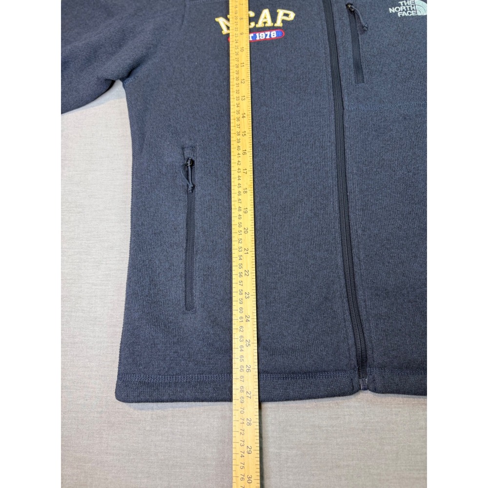 The North Face Sweater Fleece Jacket Mens Medium Gray Excellent NCAP Speedo - Picture 3 of 14